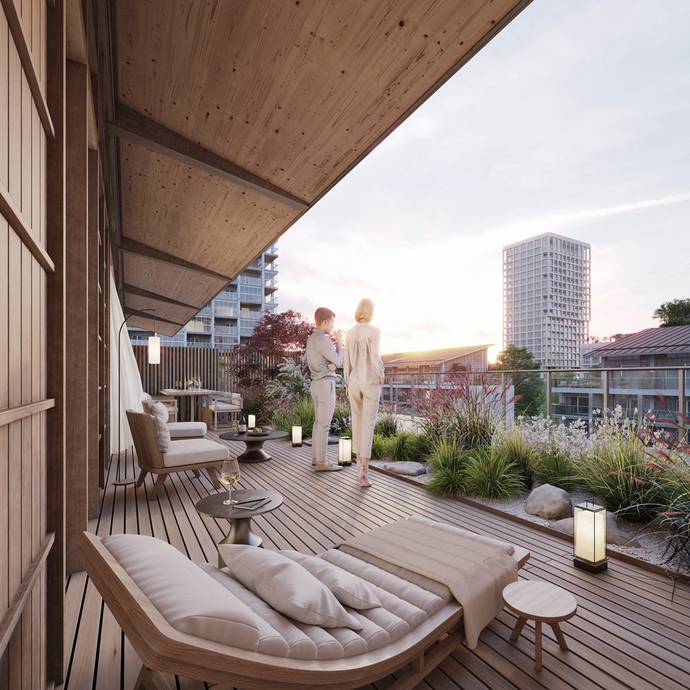 BAN, Nieuw Zuid: rendering of a terrace