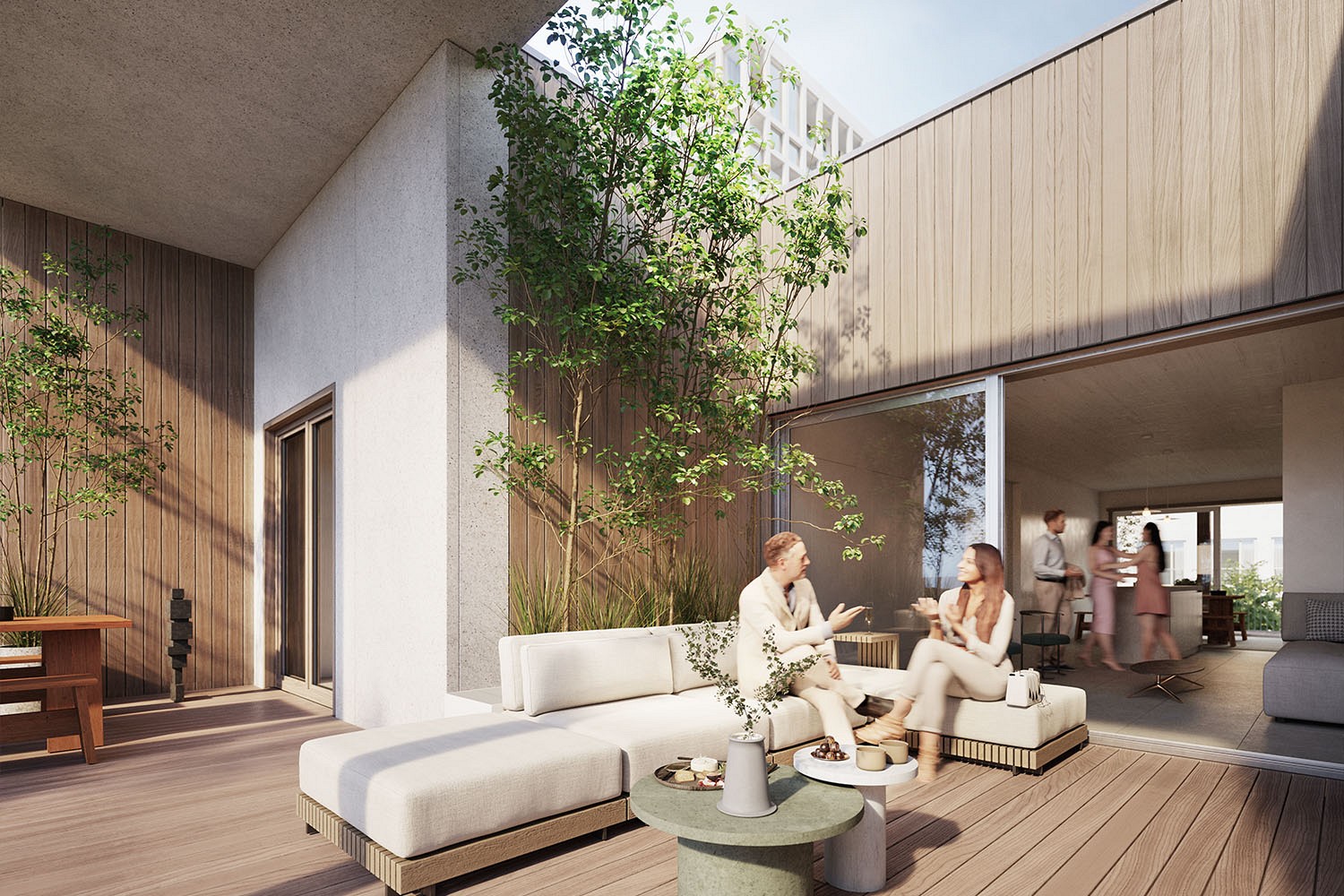 Boomgaard, Nieuw Zuid: rendering of terrace